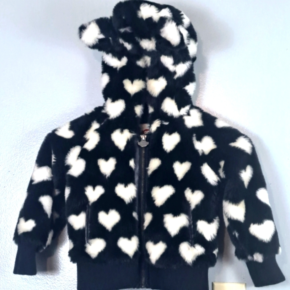Appaman Faux Fur Coat Girls Size 4